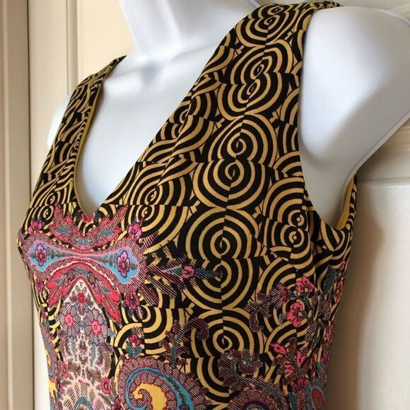 NWOT Bebe Paisley Deja Vu Dress - Picture 5 of 15